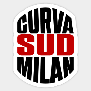 curva south milan Sticker